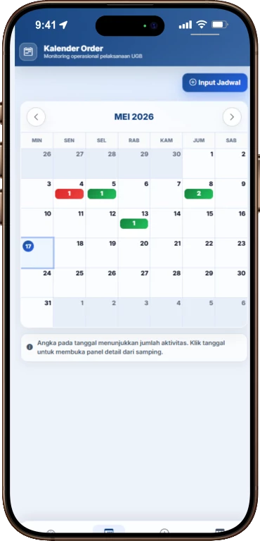 Mockup kalender order Creovative